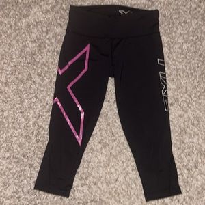 2XU Women’s Core Compression Cropped Tights Black/Pink